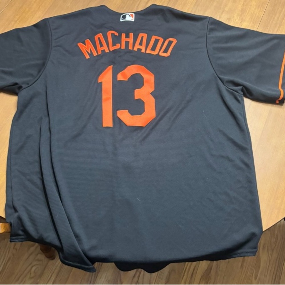 Black Jersey with Orange Lettering